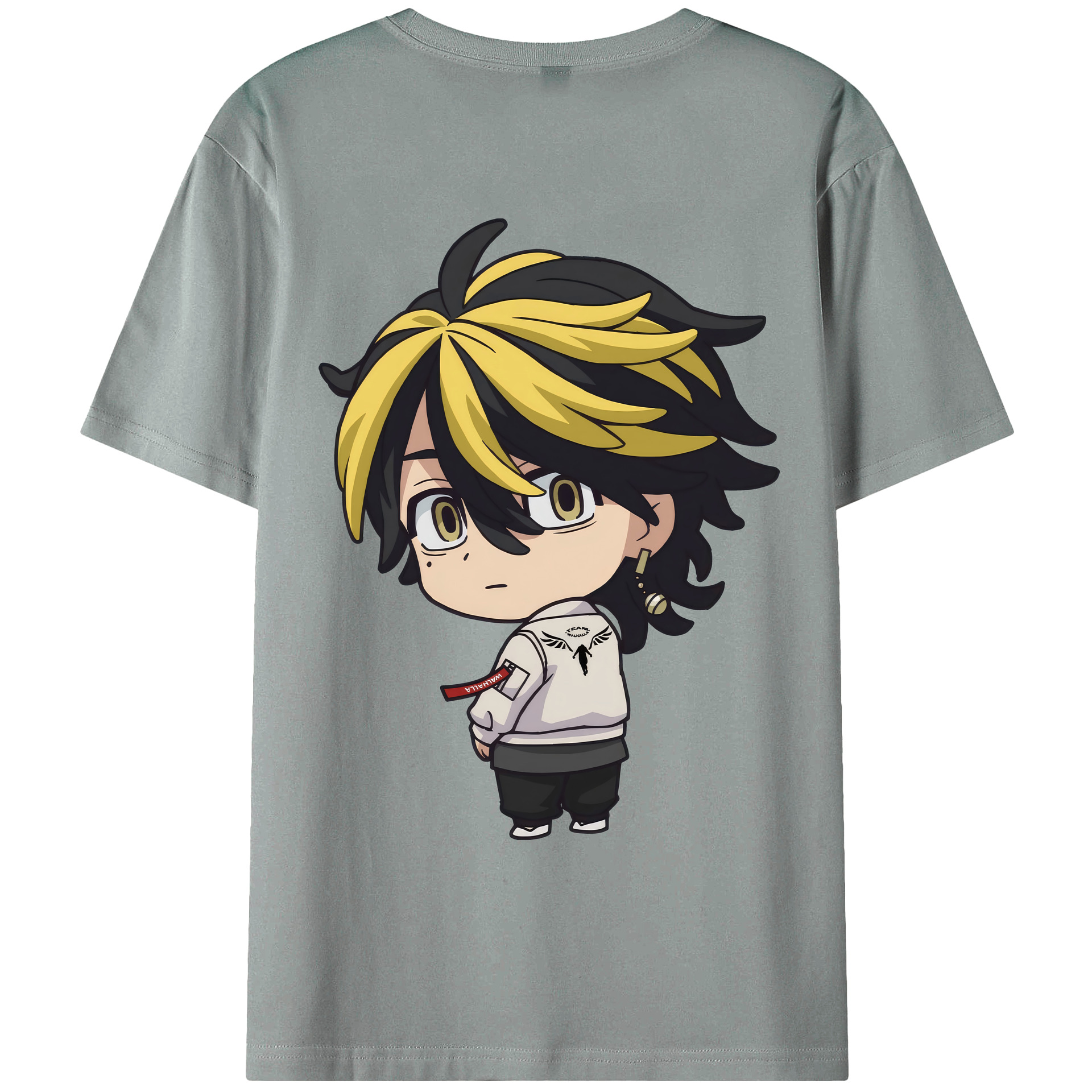 （画像用） 東京リベンジャーズ Tokyo Revengers 綿100％ メンズ半袖Tシャツ（バックプリント） 通気性
